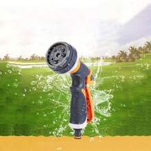 1pc High Pressure Spray Gun With Adjustable Nozzle, Multi-Purpose, Suitable For Gardening, Car Washing And Yard Cleaning, Durable And Lightweight, Orange And Black Non-Slip Handle, Universal Thread Easy To Install, Suitable For Easter Gift Outdoor Cleaning - Orange - View 4