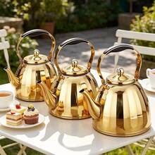 Stainless Steel Handle Kettle, Multifunctional With Filter, Thickened Body, Suitable For Hotel, Restaurant, Home And Outdoor Use, Perfect For Brewing Tea, Compatible With Induction Cooktop - Multicolor - View 11