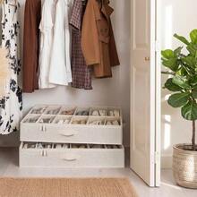 Shoe Storage Set - 76 X 62 X 13.5 cm + Beige(cotton-linen) - View 6
