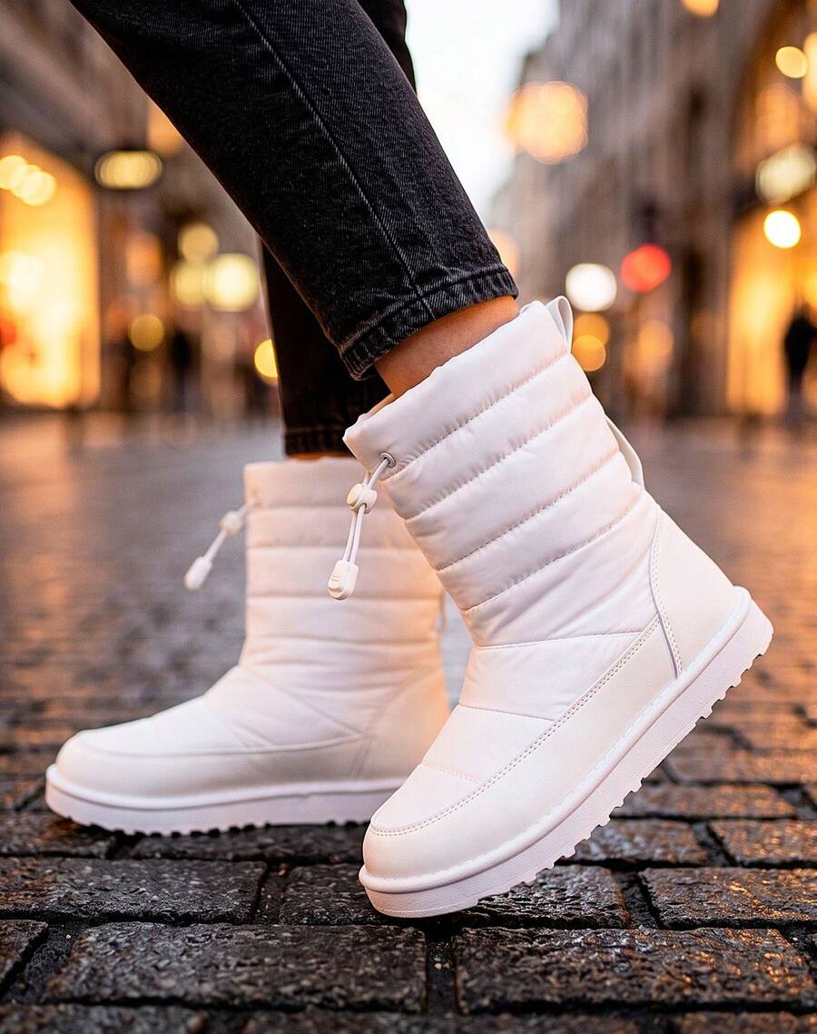 STFASHION Women Ankle Boots & Booties - White - View 1