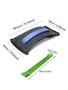 4-Level Adjustable Yoga Back Stretcher Featuring Lumbar For Yoga Waist Exercises Lumbar Support Plate With Massage Function For Upper And Lower Back Office Car Home Use Gym Accessories For Women Exercise Pilates Work Out Equipment For Home - Multicolor - View 9