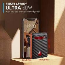 Men's RFID Blocking PU Leather Wallet ID Card Holder Billfold Pocket Wallet, Men's Wallet - Multicolor - View 10