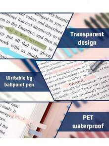 1 buah PET Arrow Index Tab, Semi-Transparan, Dapat Ditulis, Warna Fluorescent Morandi, Lipatan N, Perekat, Pembatas Halaman, Label Klasifikasi Buku, Label Catatan Bacaan Siswa, Tab Indeks Klasifikasi Dokumen Kantor - Satu-Ukuran - View 8