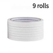 9 Rolls 177.17 Inches Double-Sided Transparent Tape, Strong Adhesive, Suitable For Office, School, Scrapbooking, Art, Crafts, Cards And Gifts - One Size Fits All - View 5