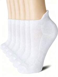 20 Pairs Men's White Low-Cut Mesh Socks, Breathable And Comfortable, With Arch Support, Suitable For Ankle Wear - White - View 2