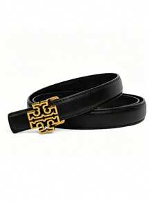 43 Inch PU Decorative Thin Waist Belt, Geometric Alloy Buckle Belt, 4 Colors Available, Versatile For Dresses, Suits, Jeans, Commuting, Simple Women's Decorative Belt - Multicolor - View 7