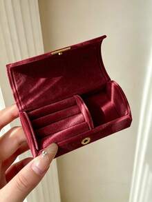 Fashion Elegant Mini Jewelry Organizer Box - Portable, Jewellery Box, Travel Essential, Lightweight, , Stylish, For Home, For Outdoor, Daily Use - Multicolor - View 13