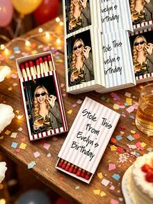 Personalized Matchboxes For Wedding,Custom Long Matchbox, Personalized With Images,Logos And Text,Custom Matchbox Personalized For Wedding Parties,Custom Wedding Decorations,Bulk Order For Birthday Celebrations,Corporate Gifts, Souvenirs,(No Matches) - Multicolor - View 5