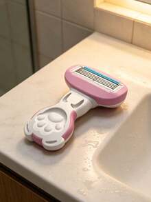 Alat Cukur Penghilang Bulu Wanita, Cocok untuk Ketiak, Kaki, dan Area Bikini, Alat Cukur Manual Portabel, Alat Cukur Manual Warna Pink, Pisau Cukur Pengaman Manual Bikini Wanita untuk Penghilang Bulu/5 Mata Pisau, Kepala Pisau Cukur Stainless Steel yang Dapat Diganti Warna Pink, Hadiah Penting untuk Perjalanan (Gagang + Kepala Pisau Cukur + Kotak Penyimpanan) Hadiah Kembali ke Sekolah - MultiWarna - View 7
