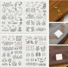 LAMYA Cute Reading Dragon Embroidery Art - Fantasy Library Theme Embroidery Hoop Art Kit, Suitable For Beginners And Children - Pastoral Aesthetic Decor - 5738-a51-4st - View 11