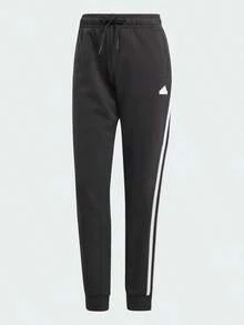Adidas Celana Olahraga Lari Slim Fit Wanita Musim Semi Musim Gugur Celana Panjang Rajut untuk Latihan IN9479 - Hitam/putih - View 1