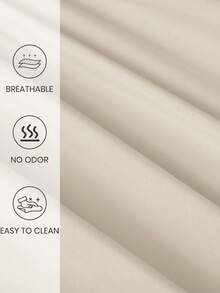 1pc Waterproof Fitted Sheet, Comfortable Mattress Protector, Beige Camel Mattress Cover, Room Decor, Skin-Friendly & Breathable, Suitable For Twin/Full/Queen/King Size Bed, All Season, Machine Washable, Dorm Bedding, Back To School - Camel - View 6