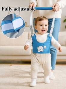Cartoon Baby Walking Harness, Baby Walking Traction Strap, Infant Anti-Fall Walking Support Belt, Toddler Walking Traction Rope, Wide Sponge Soft Handle, Adjustable Double Shoulder Straps Fit Different Height Babies, Assist 6-18 Months Old Babies Practice Standing And Walking, Suitable For Home Indoor And Outdoor Community Strolling - Multicolor - View 6