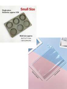 6-Cavity Round Tag Silicone Mold, Resin Pendant Wax Melt Soap Aromatherapy Plaster Car Hanging Diffuser Mould, DIY Craft Supplies For Home Studio, Gift For Crafters Soap Makers - Multicolor - View 14