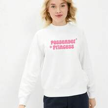 Passenger Princess European And American Street Style Women's Loose-Fitting Long-Sleeve Sweatshirt2026New - 白色 - 查看 3