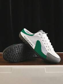Zapatos casuales mule sin talón para caballeros, malla de alta ventilación evita sobrecalentamiento. Suela antideslizante y resistente, 3 colores disponibles. Ideal para paseos;ligeros y cóm - Verde - Ver 6