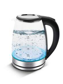 RCA 1.8L Electric Glass Kettle With LED Light RC-328 - Clear - View 1