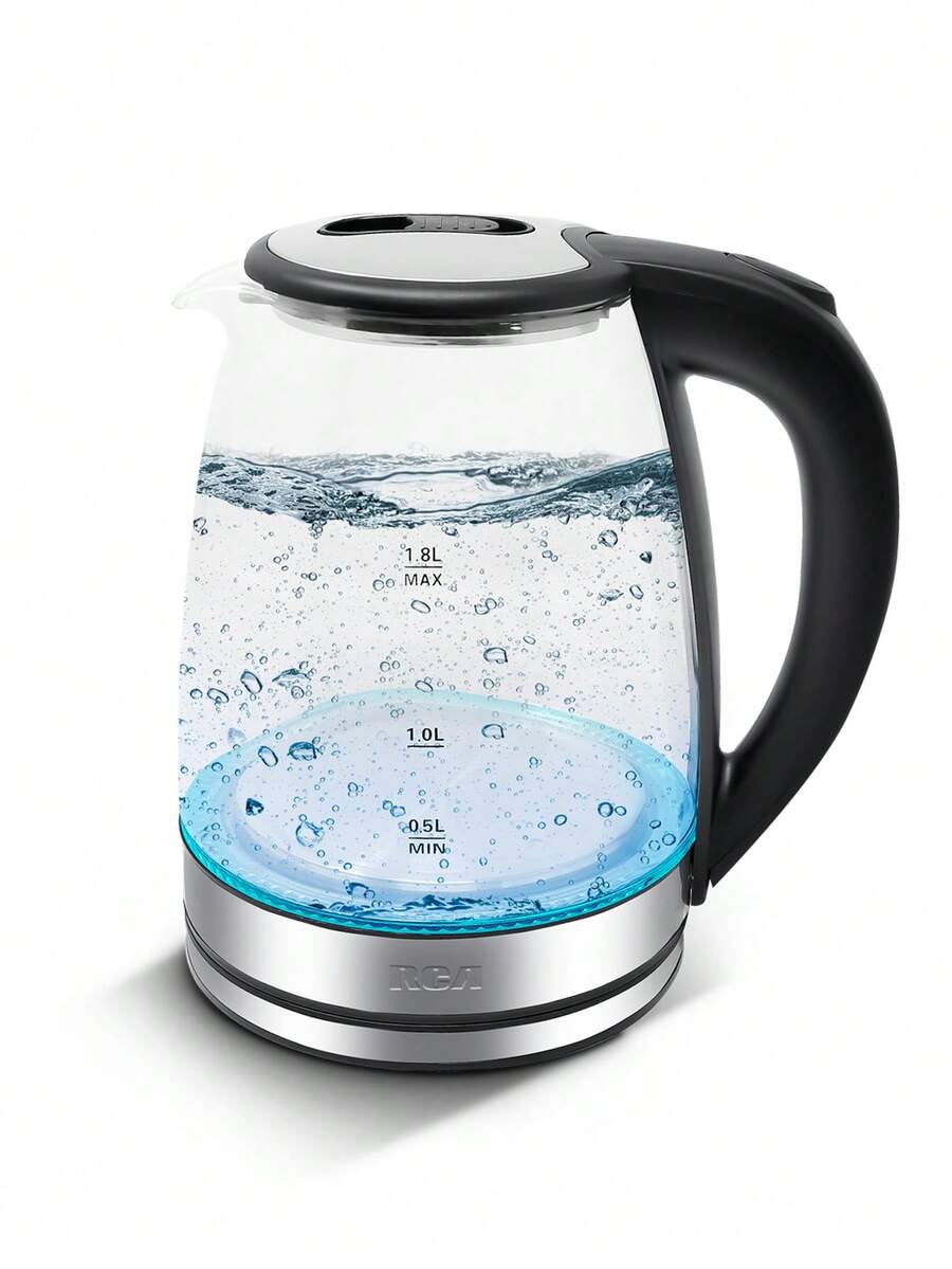 RCA 1.8L Electric Glass Kettle With LED Light RC-328 - Clear - View 1