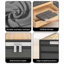 2/4-Piece Set Of Under-Bed Storage Bags, Foldable Dust-Proof Storage Bags With A Transparent Window, Suitable For Bedroom Wardrobes And Bed Linen - View 9