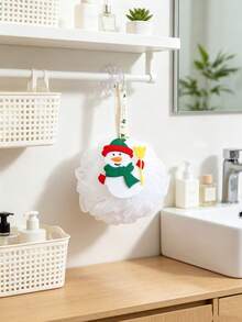 1pc Christmas-Themed Bath Sponge-An Ultra-Soft, Large, Premium, And Durable Bath Essential That Won't Unravel. - Multicolor - View 6