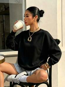 Women Sweatshirts & Hoodies - Black - View 3