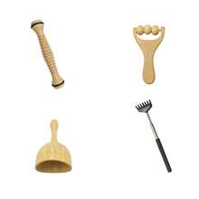 Portable Manual Body Massage Set, Wooden Deep Tissue Massage Tool For Leg, Back, Shoulder And Neck Pain Relief, Home SPA Relaxation Accessory - Transfer - View 13