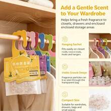 20pcs Hanging Scented Sachets With Hooks, Suitable For Wardrobe, Closet, Drawer, Shoe Cabinet, Car, Bathroom And Home Storage Space - Scented Sachet - View 10