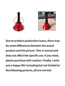 1pc Brass Hand Bell, Gold Bedside Dinner Bell, Service Butler Bell, Suitable For Classroom, Meditation, Games, Pet Training And More - Multicolor - View 11