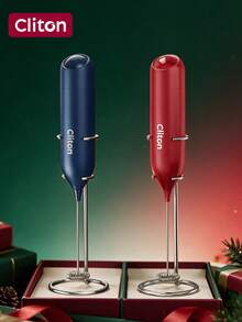 CLITON 夢幻禮物！電池式奶泡器－咖啡、拿鐵、熱巧克力完美禮物。3種款式（純色/經典/不鏽鋼）與6種顏色。聖誕節、情人節、復活節、喬遷之喜等最佳禮物！ - 彩色 - 查看 32