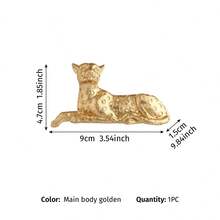 Leopard Design Switch Sticker, Stickers, Wall Decal, Vinyl Decal For Home Decorations, Spring Decoration Items Refresh Your Home, Festival Decoration Stickers Gifts Birthday Graduation - Gold - View 9