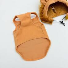 New Pet Headwear Dog Hat Cute Fashion Lion Design Adjustable Hooded Sweatshirt Soft Skin-Friendly - Khaki - View 9