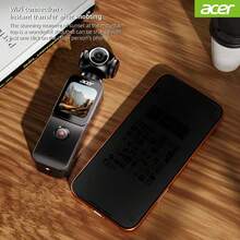 Acer Action Camera, 75MP Interpolated Pixels, 270° Electric Rotating Lens, 4x Digital Zoom, 1.69-Inch Touchscreen, Supports External Microphone, Entry-Level Handheld Camera, Vlog Outdoor Travel WIFI Portable Recorder - View 12