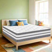 Mattress 140x190/90x200 Cm, Height 28 Cm, Pocket Spring Core With Memory Foam, Quiet, Better Sleep, Medium Firmness, Supportive With High Resilience, Breathable, Hypoallergenic - White - View 9