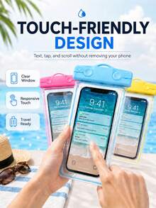 Universal Waterproof Phone Pouch, Fits Phones Up To 7.0 Inches, Compatible With Samsung Galaxy S22 And More, Neck Seal Bag Protector For Kayaking, Pool, Beach, Swimming - Thin Rope - View 5