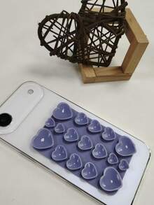 3D Heart Silicone Suction Pad, Double-Sided Suction Sticker, Non-Slip Silicone Adsorption Sheet, Reusable Phone Back Suction Pad, Decorative Heart-Shaped Silicone Sticker, Suitable For Phone Case DIY - Multicolor - View 13