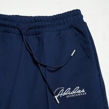 Adidas Celana Jogger Kasual Wanita Nyaman Model Lurus untuk Olahraga Musim Semi/Musim Gugur JW7067 - Biru tua - View 3