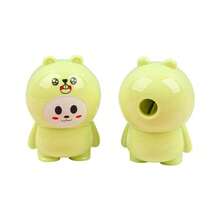 1pc Portable Mini Manual Pencil Sharpener, Cute Cartoon Animal & Fruit Shaped Pencil Sharpener, Office & School Supplies, Student Stationery Gift - Color Style Randomized - View 5