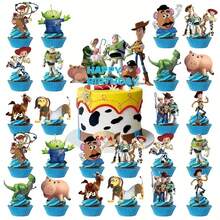 Cartoon S-Story Cowboy Themed Cake Toppers, Cartoon Birthday Cake Decorations For Party Decorations - View 9