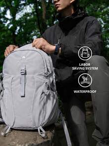CAMEL CROWN Foldable Large Capacity Travel Bag Backpack Short Distance Travel Fitness Storage Bag - Silver Green - View 4