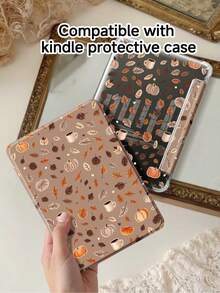 Autumn Pumpkin Leaf Tablet Protective Case, Compatible With IPad A16 11th Gen 11-Inch 2025/Pad 10th Gen 10.9, Transparent Acrylic Back Shell, With Multi-Angle Y-Shaped Folding Stand, Elegant Tablet Protective Cover, Suitable For School, Office And Travel - Multicolor - View 10