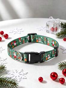 Pet Dog Cat Snowman Collar, Colorful Christmas Pet Collar, Adjustable Collar, Suitable For Cats And Dogs, All Seasons, Party Photography, Christmas Decoration Accessory - Multicolor - View 4
