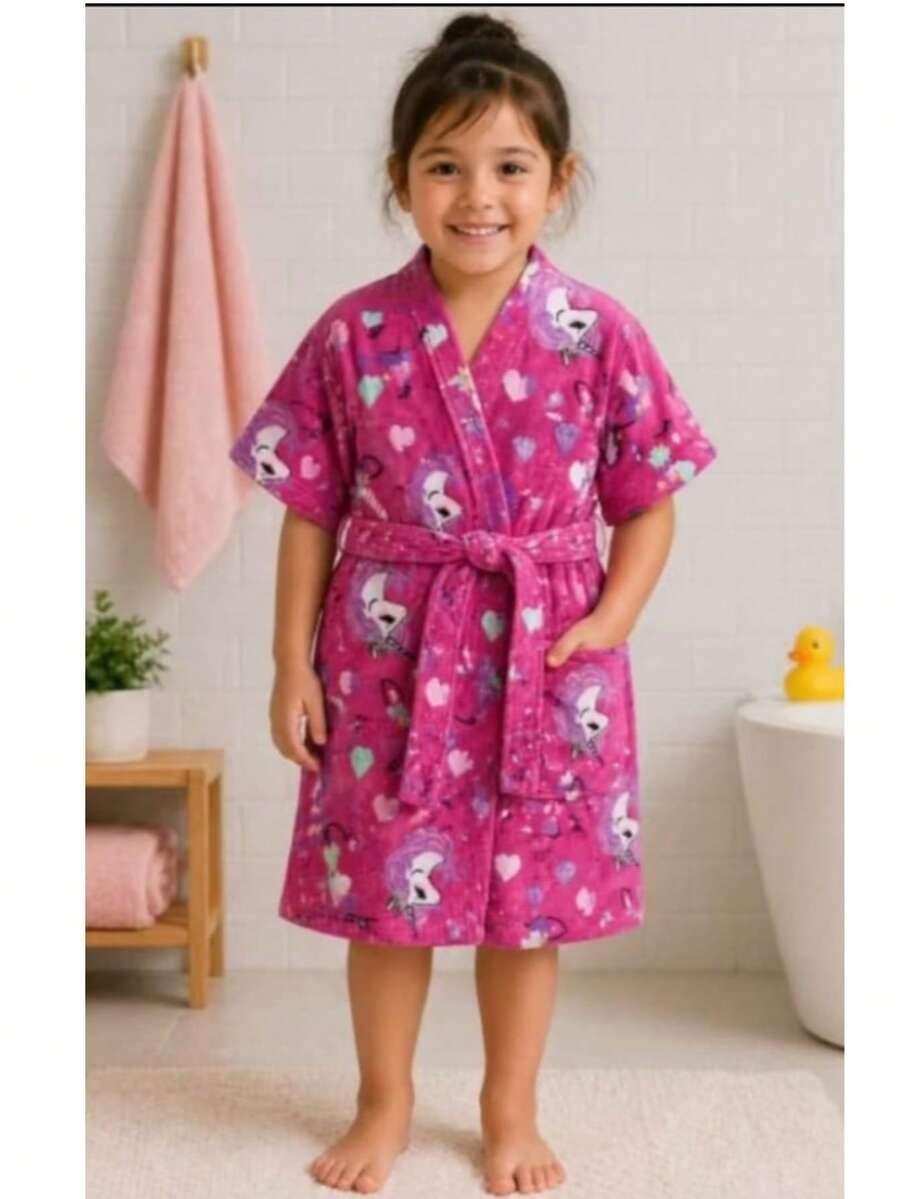 Bathrobe - Pink Unicorn - View 1