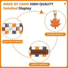 Lionheart Glory Autumn Brown Plaid Print Dog Collar, Soft Adjustable Collar For Small, Medium, Large Dogs, Male - Brown - View 3