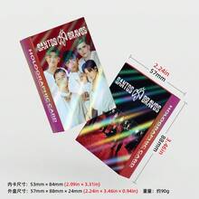124pcs S-A-N-T-O-S- -B-R-A-V-O-S K-POP Idol LOMO Holographic Cards - A - View 4