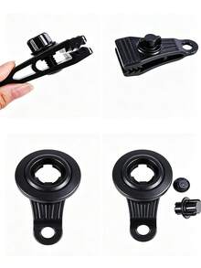 Heavy Duty Tarp Clips, Adjustable Screw Thumb Tent Clips, Black Plastic Awning Fasteners, Strong Grip Windproof Lock, Suitable For Outdoor Camping, Garden Shade, Pool Cover, Hiking Essentials, Summer Selection - Tarpaulin Clip - View 3