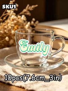 10pcs Custom Personalized Name Stickers,Personalized Stickers, Name Label Stickers, Laptop Stickers, Water Bottle Stickers,Custom Sticker,First Day Of School,Back To School,School Supplies - Multicolor - View 9