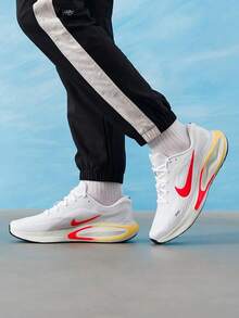 Men's Running Shoes NIKE JOURNEY RUN 26 Summer New Year Casual Running Shoes FN0228-110 - White/Bright Deep Red/Elegant Topaz/Black - View 5
