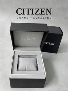 CITIZEN Classic Black Watch Storage Box Premium Gift Packaging Case With Brand Logo Design For Timepiece Protection And Special Occasion Presenting - Black - View 2