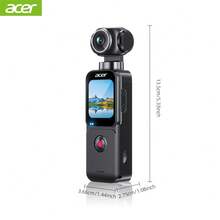 Acer Action Camera, 75MP Interpolated Pixels, 270° Electric Rotating Lens, 4x Digital Zoom, 1.69-Inch Touchscreen, Supports External Microphone, Entry-Level Handheld Camera, Vlog Outdoor Travel WIFI Portable Recorder - View 4