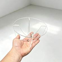 1pc Acrylic Assembled Display Mini Table, High-Definition Transparent Desktop Figurine Model Display Stand, Detachable Round Blind Box Toy Potted Plant Display Rack Support - Small Round Table - View 8